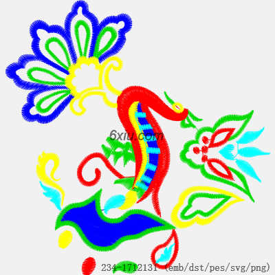 svg矢量绣花图下载