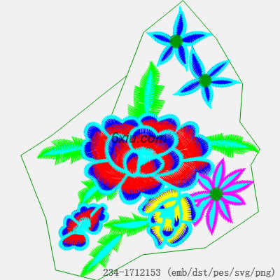 svg矢量绣花图下载
