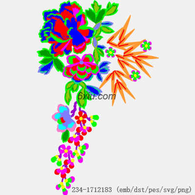 svg矢量绣花图下载