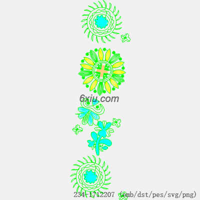 svg矢量绣花图下载