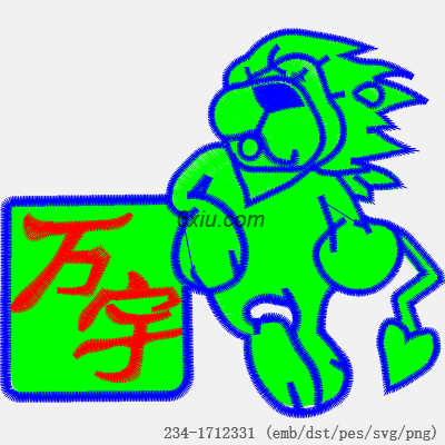svg矢量绣花图下载