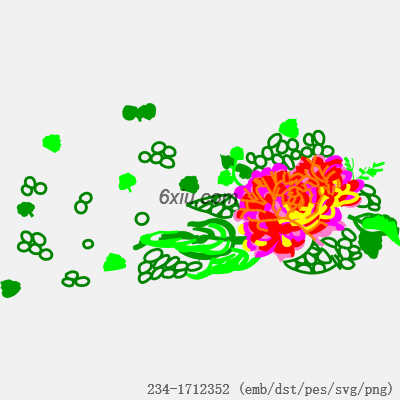 svg矢量绣花图下载