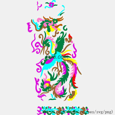 svg矢量绣花图下载