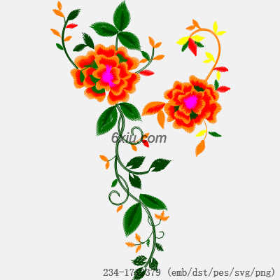 svg矢量绣花图下载