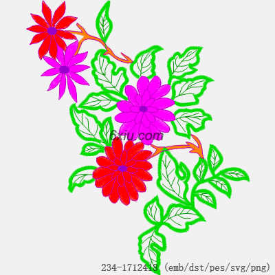 svg矢量绣花图下载