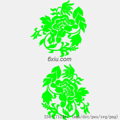 svg矢量绣花图下载