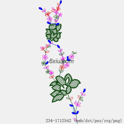 svg矢量绣花图下载