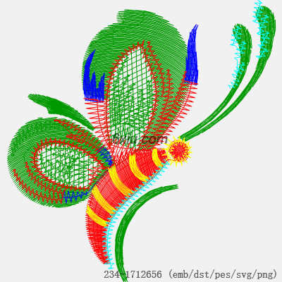 svg矢量绣花图下载