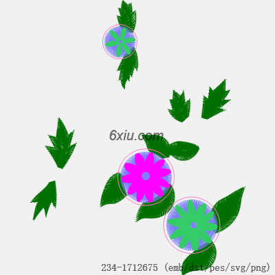 svg矢量绣花图下载