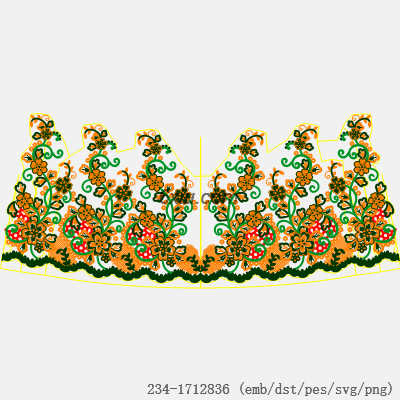 svg矢量绣花图下载