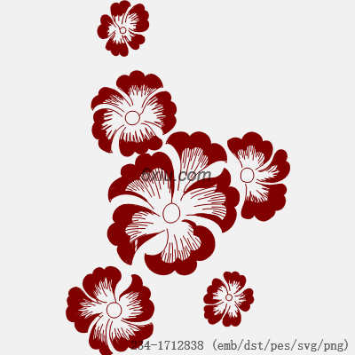 svg矢量绣花图下载