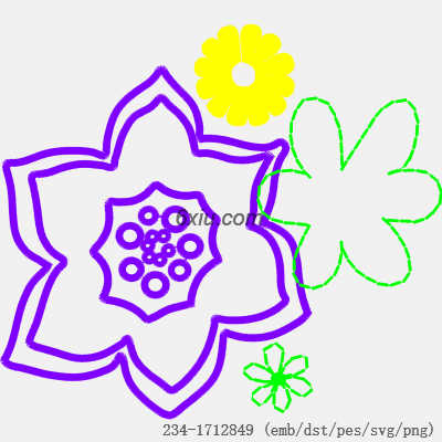 svg矢量绣花图下载