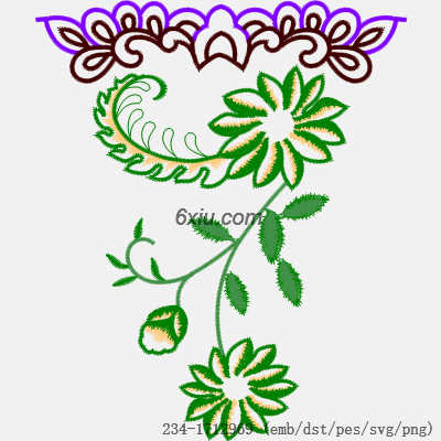 svg矢量绣花图下载