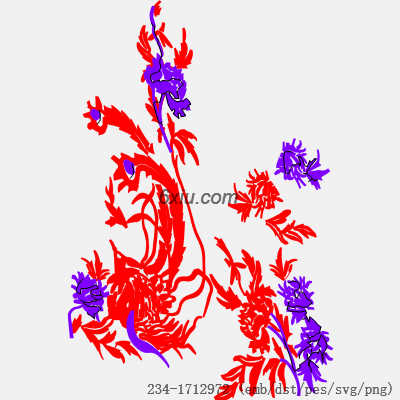 svg矢量绣花图下载