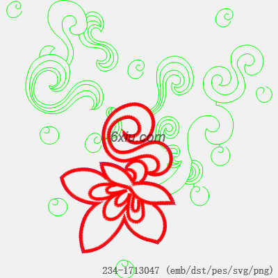svg矢量绣花图下载