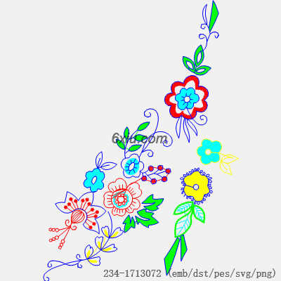 svg矢量绣花图下载