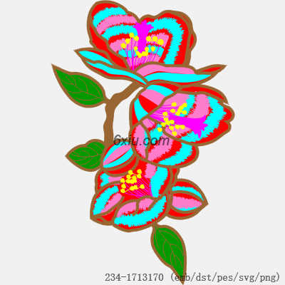 svg矢量绣花图下载