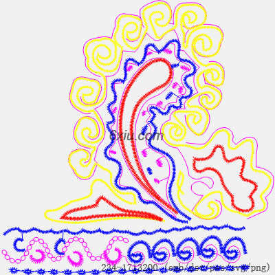 svg矢量绣花图下载