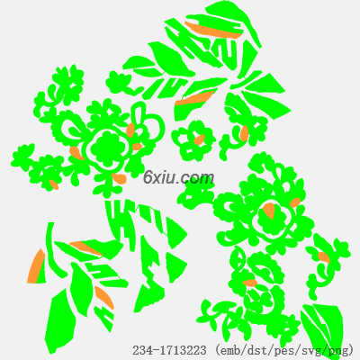 svg矢量绣花图下载