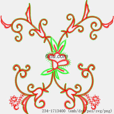 svg矢量绣花图下载