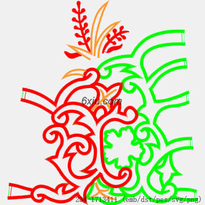 svg矢量绣花图下载