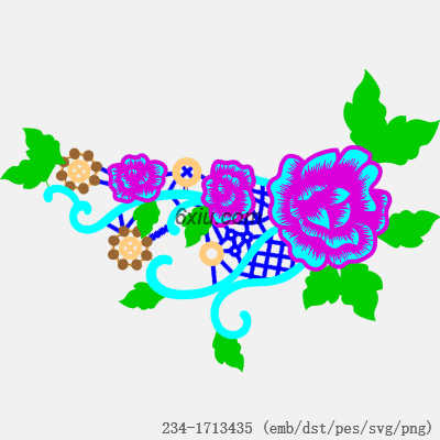 svg矢量绣花图下载