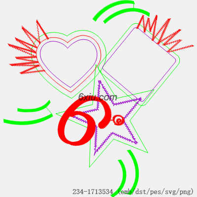 svg矢量绣花图下载
