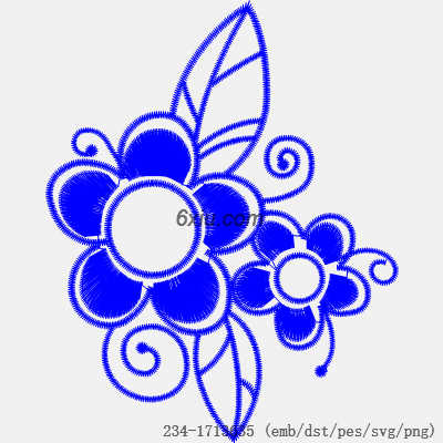 svg矢量绣花图下载