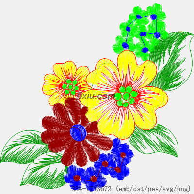 svg矢量绣花图下载