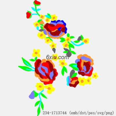 svg矢量绣花图下载
