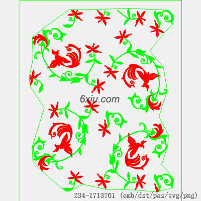 svg矢量绣花图下载