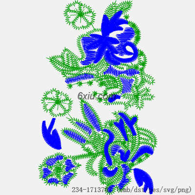 svg矢量绣花图下载