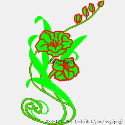 svg矢量绣花图下载