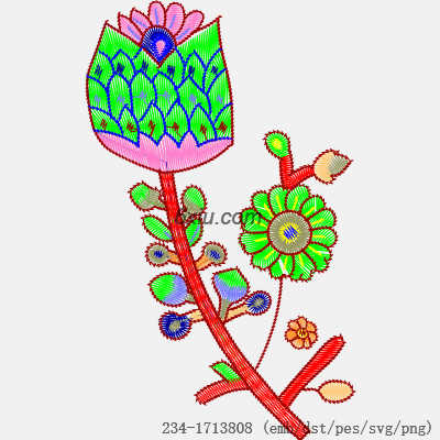 svg矢量绣花图下载