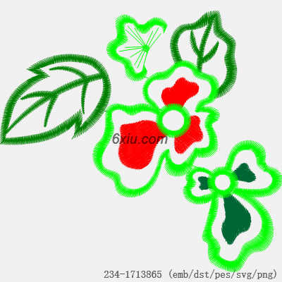 svg矢量绣花图下载