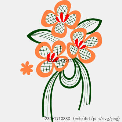 svg矢量绣花图下载