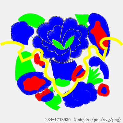 svg矢量绣花图下载