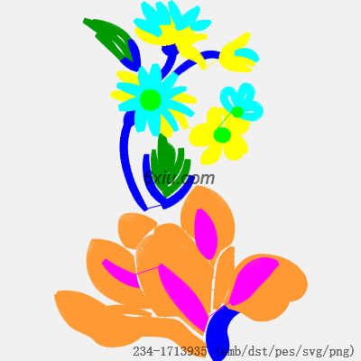 svg矢量绣花图下载