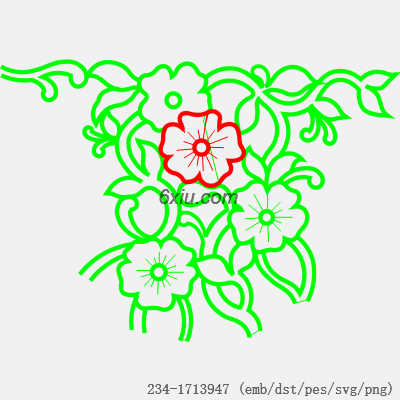 svg矢量绣花图下载
