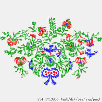 svg矢量绣花图下载