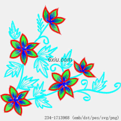 svg矢量绣花图下载