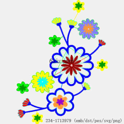 svg矢量绣花图下载