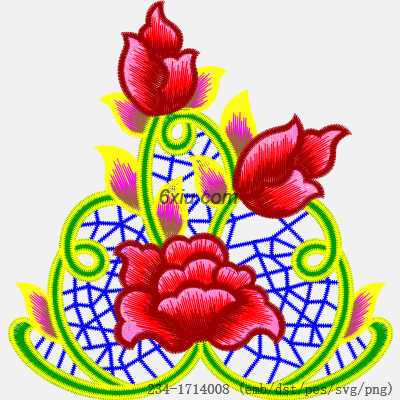 svg矢量绣花图下载