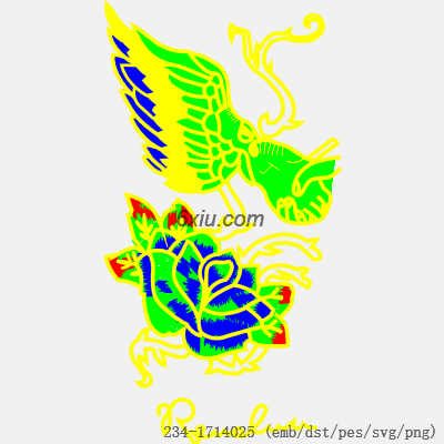 svg矢量绣花图下载