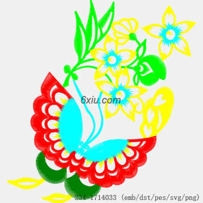 svg矢量绣花图下载