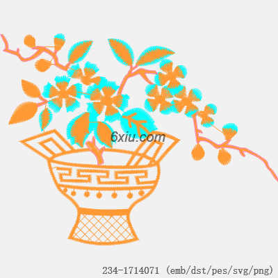 svg矢量绣花图下载