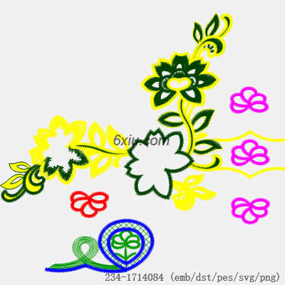 svg矢量绣花图下载