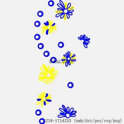 svg矢量绣花图下载