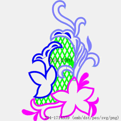 svg矢量绣花图下载