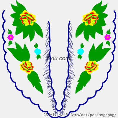 svg矢量绣花图下载